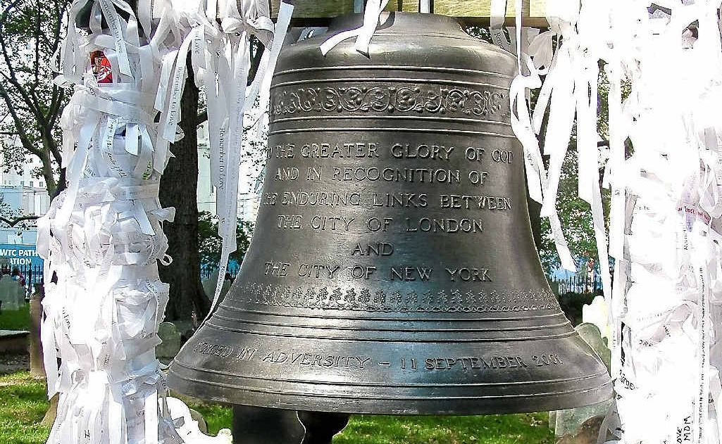 GIFT: A Bell of Hope was given by sister church St Mary-le-Bow in London. GIFT: A Bell of Hope was given by sister church St Mary-le-Bow in London.